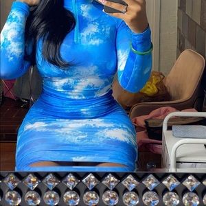 Knee length bodycon dress